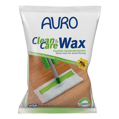 AURO Clean & Care Wax Feuchte Holzbodentcher Nr. 680 - 1 Pack